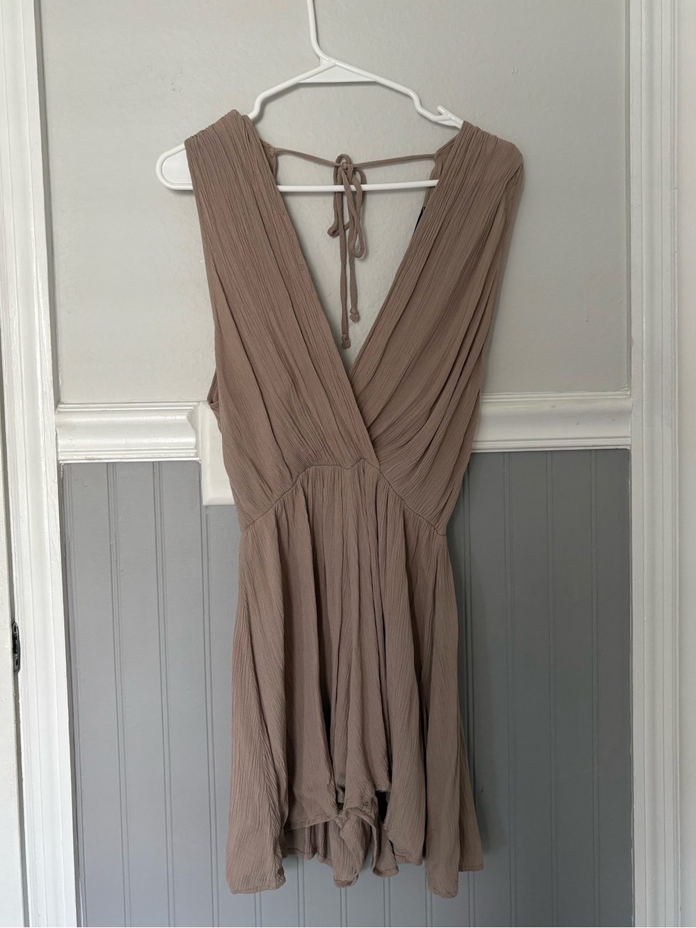 Final Touch Sleeveless Textured Romper